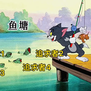 猫和老鼠鱼塘表情包