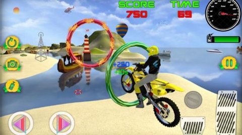 超级3D沙滩自行车赛