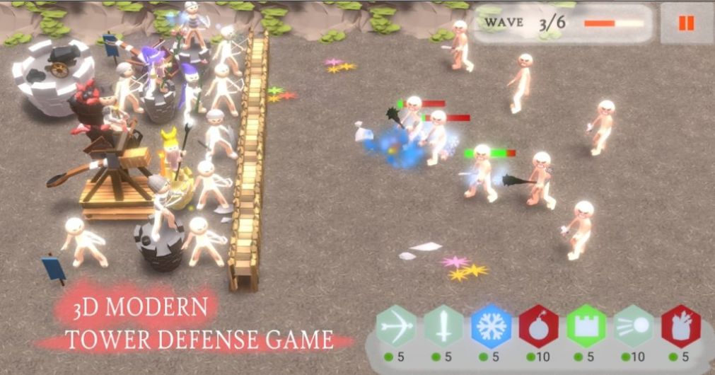 火柴人防御之塔防战场3D游戏