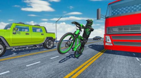 疯狂的交通自行车骑士3D(Endless Cycle Race)