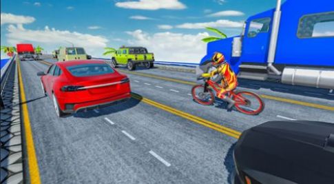 疯狂的交通自行车骑士3D(Endless Cycle Race)